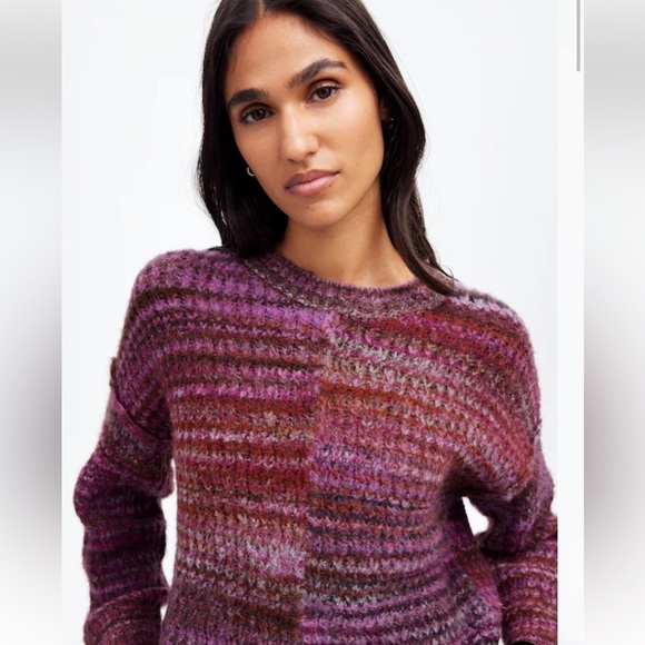 Madewell // NWOT Space-Dyed Crewneck Sweater - Picture 2 of 7